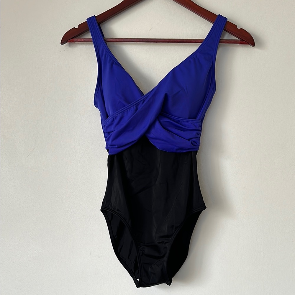 Venus Blue and Black Swimsuit